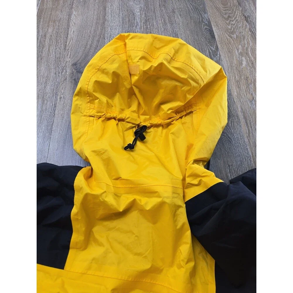 Vintage The North Face Gore-Tex Mountain Jacket Men's XL Yellow Black Shell Only